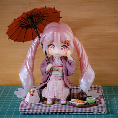 粘土娃 服装套组 和服 女孩 （粉红色/绿色）