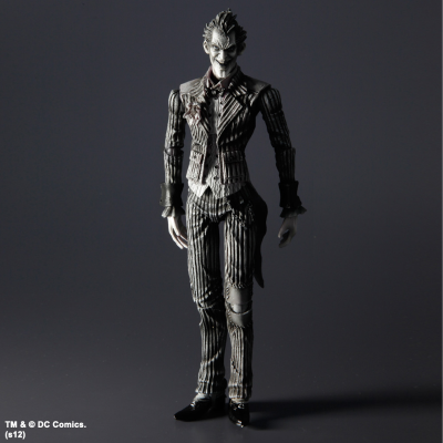 PLAY ARTS改 蝙蝠侠：阿卡姆疯人院 小丑（黑白配色）