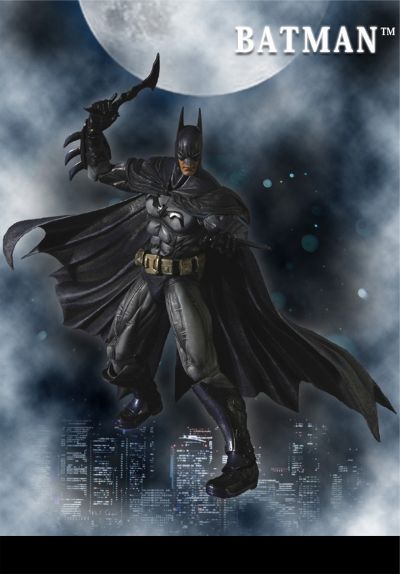 PLAY ARTS改 蝙蝠侠（蝙蝠侠：阿卡姆疯人院） 可动人偶