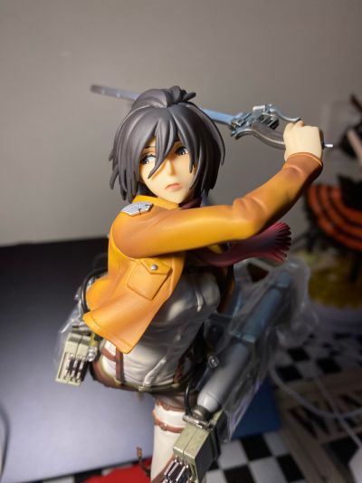 Hdge technical statue No.5 进击的巨人 三笠 训练兵团