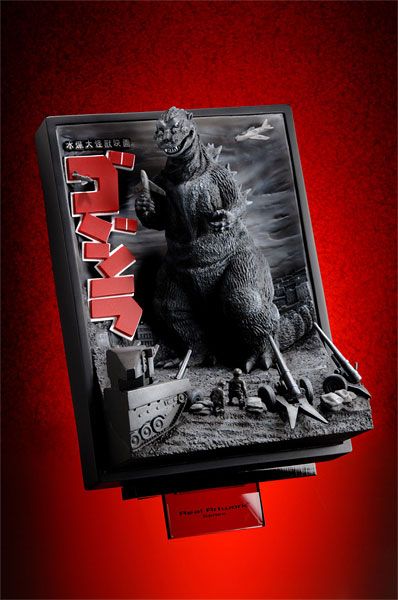 真实艺术品系列 哥斯拉1954 立体海报艺术