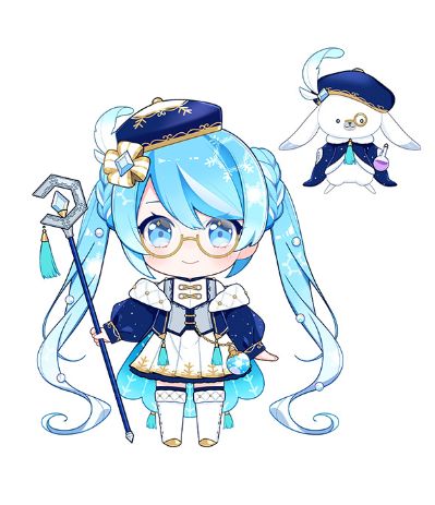 粘土人#2643 雪未来-Crystal Snow