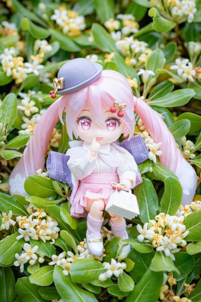 粘土娃 服装套组 和服 女孩 （粉红色/绿色）