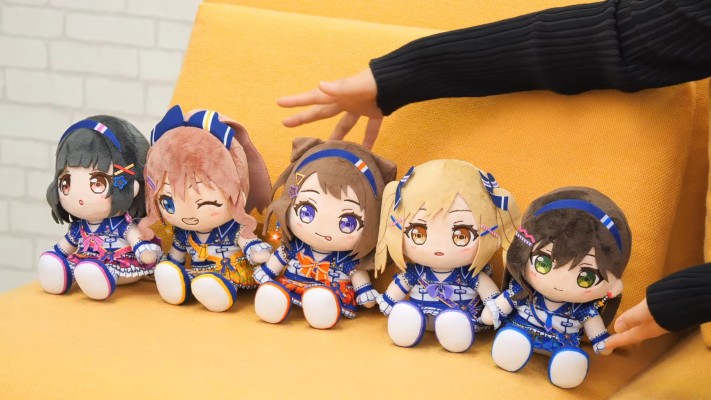 BanG Dream! 少女乐团派对 毛绒玩偶 Poppin'Party 户山香澄/花园多惠/牛込里美/山吹沙绫/市谷有咲