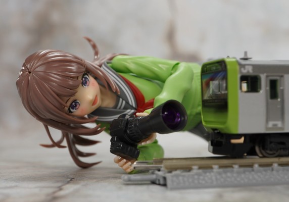 创彩少女庭园 结城圆 冬装 夜莺色 与 先头车博物馆 E235系 山手线 创彩少女庭园电车 套装