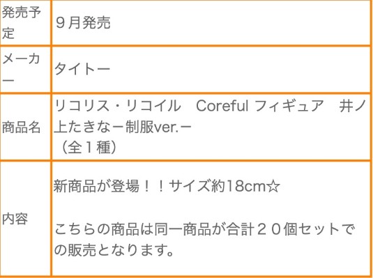 Coreful 莉可丽丝 井上泷奈~校服造型~