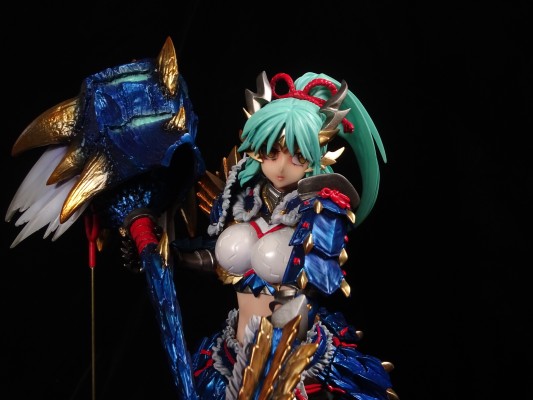 粘土人 #1407 怪物猎人世界：冰原 女猎人 雷狼龙阿尔法 Ver.