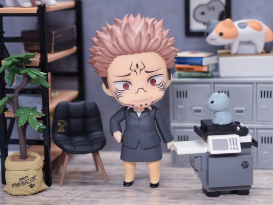 黏土人もあ 黒スーツ 