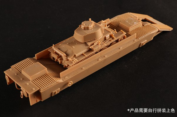 编号:01096 1/72 装甲车辆系列 德BP-42铁道装甲列车坦克运输载卡