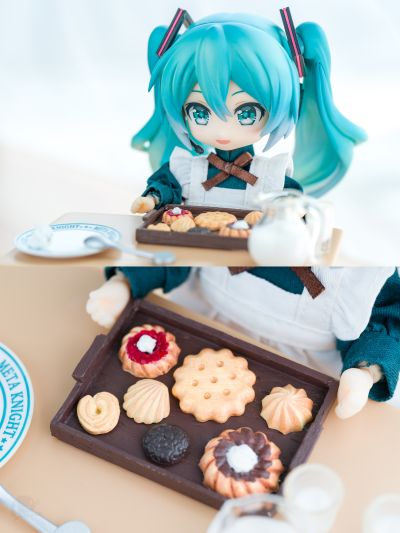 粘土娃 工作穿搭 长版女仆服（黑色/绿色）