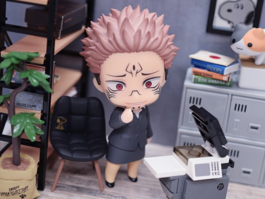 黏土人もあ 黒スーツ 