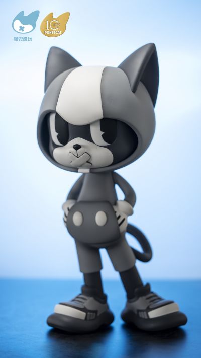 潮玩猫小兜 400% 经典灰白款