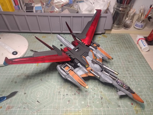 PG 机动战士高达SEED  FX-550+AQM/E-X01 Skygrasper + Aile Striker 空中霸王