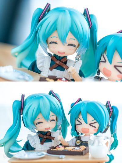 粘土娃 工作穿搭 长版女仆服（黑色/绿色）