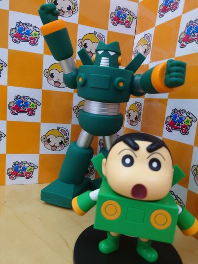 大号SOFVIMATES 蜡笔小新 钢弹勇士 钢达姆机器人