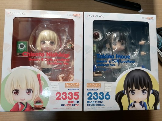 粘土人#2336 莉可丽丝 井上泷奈 莉可丽可咖啡店工服