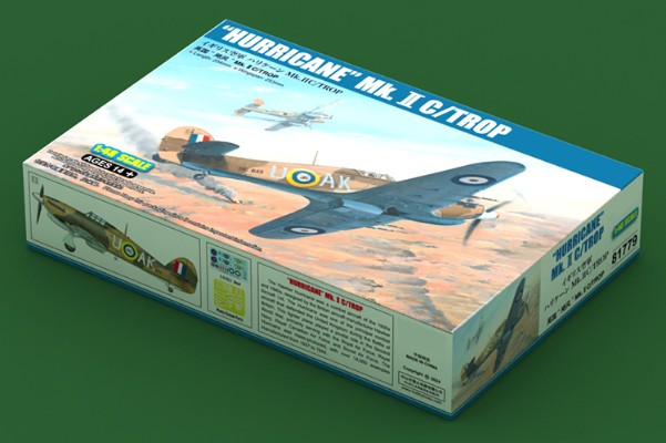 编号：81779 1/48 军用飞机系列 英国“飓风”Mk.ⅡC/TROP