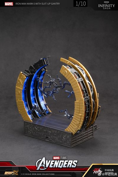 复仇者联盟 钢铁侠 6号装甲 与 环形拆甲台 套装