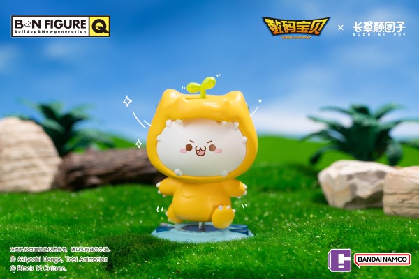 BN FIGURE Q系列 数码宝贝×长草颜团子 联名商品第一弹盲盒