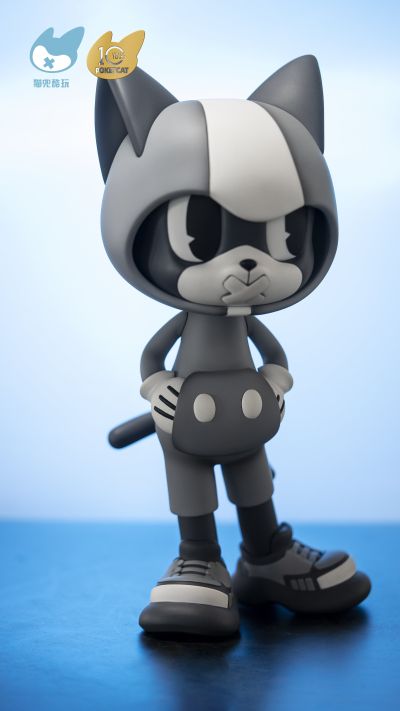 潮玩猫小兜 400% 经典灰白款