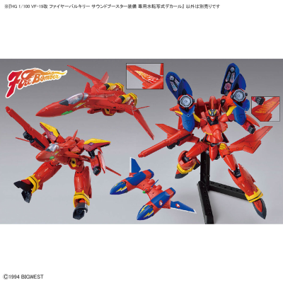 HG 1/100 VF-19改 烈焰女武神（喇叭装备型）的专用水贴