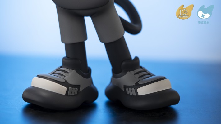 潮玩猫小兜 400% 经典灰白款