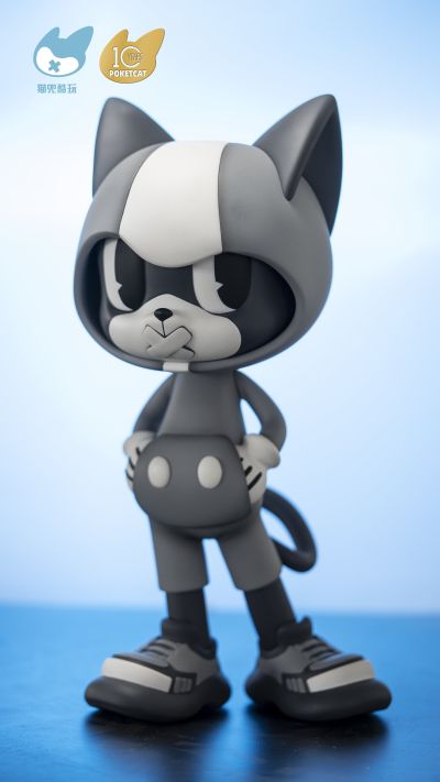 潮玩猫小兜 400% 经典灰白款