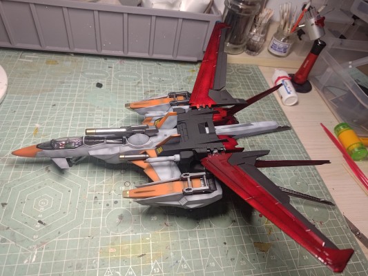 PG 机动战士高达SEED  FX-550+AQM/E-X01 Skygrasper + Aile Striker 空中霸王