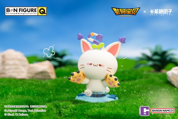 BN FIGURE Q系列 数码宝贝×长草颜团子 联名商品第一弹盲盒