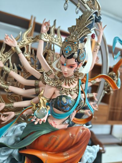 敦煌飞天系列 敦煌飞天 千手玄女 彩绘版