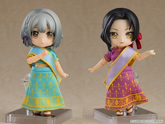 粘土娃 服装套组 世界之旅 印度：女孩（薄荷色/紫色）