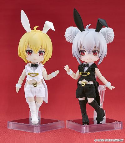 粘土娃 服装套组 兔子套装（黑色/白色）