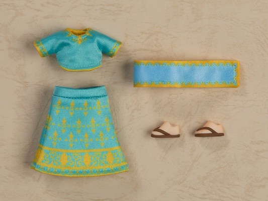 粘土娃 服装套组 世界之旅 印度：女孩（薄荷色/紫色）