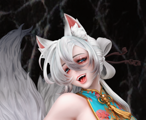 中华大厨娘—白狐 烟雨绿