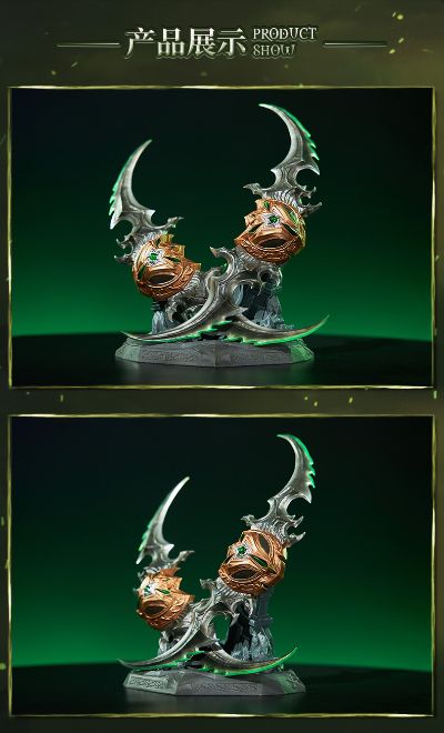 魔兽世界20周年 埃辛诺斯战刃金属复刻摆件