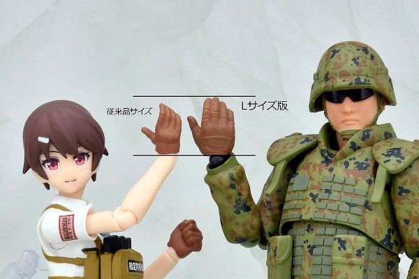 小军械库 LA-OP18 figma专用战术手套 L尺寸（棕黃色）