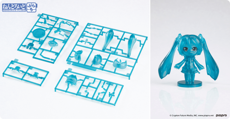 粘土人拼装模型 初音未来 透明版