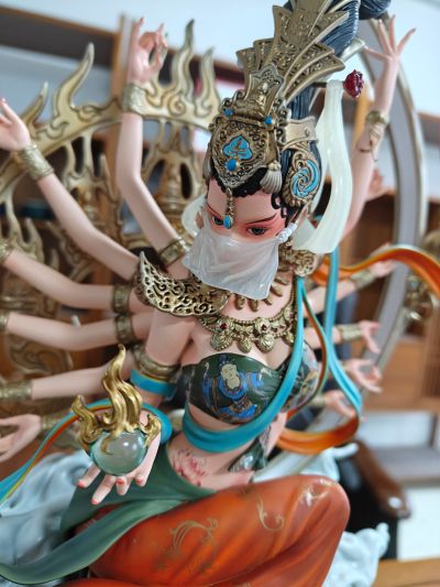 敦煌飞天系列 敦煌飞天 千手玄女 彩绘版