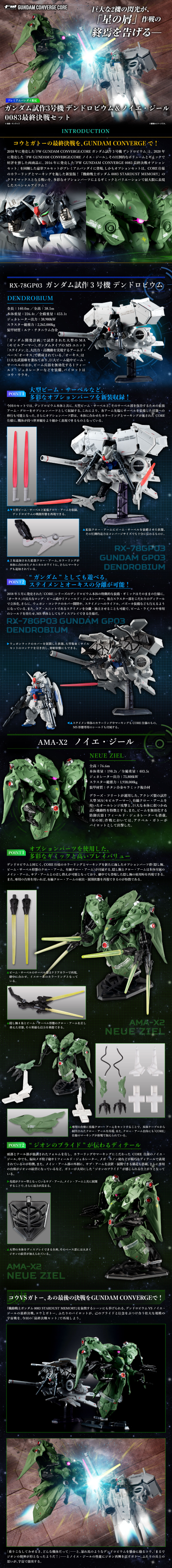 FW高达大集结深化版 高达试作3号机石斛兰与露维·杰露 0083决战套装