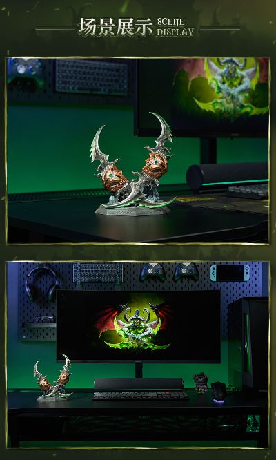 魔兽世界20周年 埃辛诺斯战刃金属复刻摆件