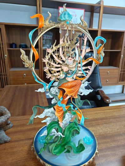 敦煌飞天系列 敦煌飞天 千手玄女 彩绘版