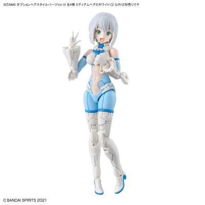 30MS  选装发型配件10 款式共4种 中短发3[白色1]