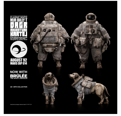 冒险卡特尔AK系列匪帮亡灵宇航员太空伴侣拉布拉多人偶套装