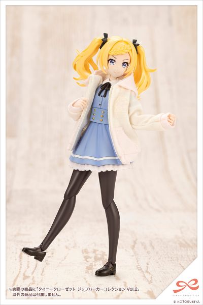 创彩少女庭园 小衣橱 拉链连帽衫 海军蓝/淡粉色/黑色