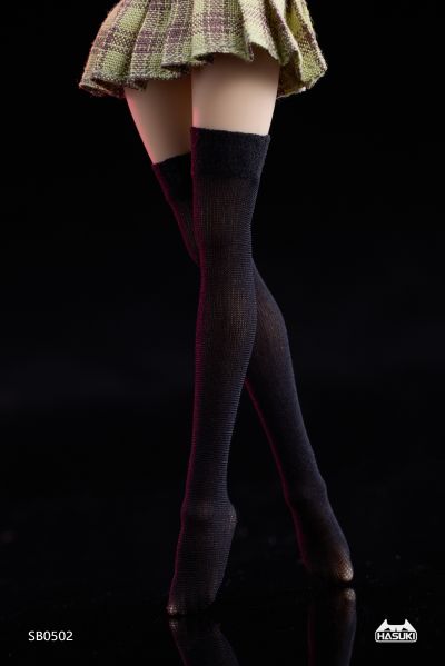 SB05 无缝真丝长筒袜 机娘服装包 白色/黑色/肤色