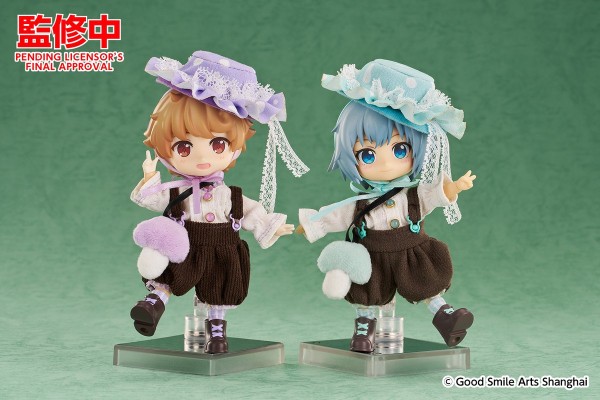 粘土娃 服装套组 蘑菇：男孩（绿色/紫色）