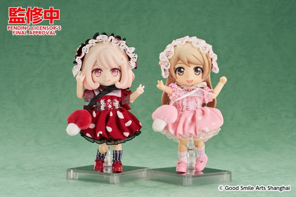 粘土娃 服装套组 蘑菇：女孩（红色/粉色）