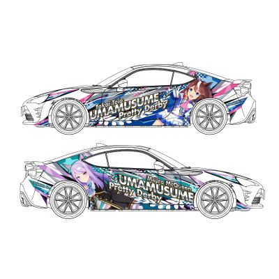 1/24 痛车 No.1 赛马娘 ZN6 TOYOTA86 2016年款 (丰田)