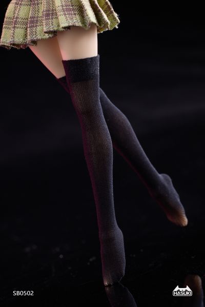 SB05 无缝真丝长筒袜 机娘服装包 白色/黑色/肤色