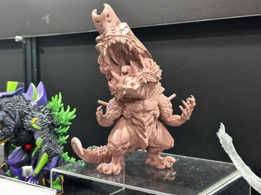 Q版拟真 新世纪福音战士2号机 凶兽哥斯拉模式